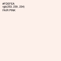 #FDEFEA - Fair Pink Color Image